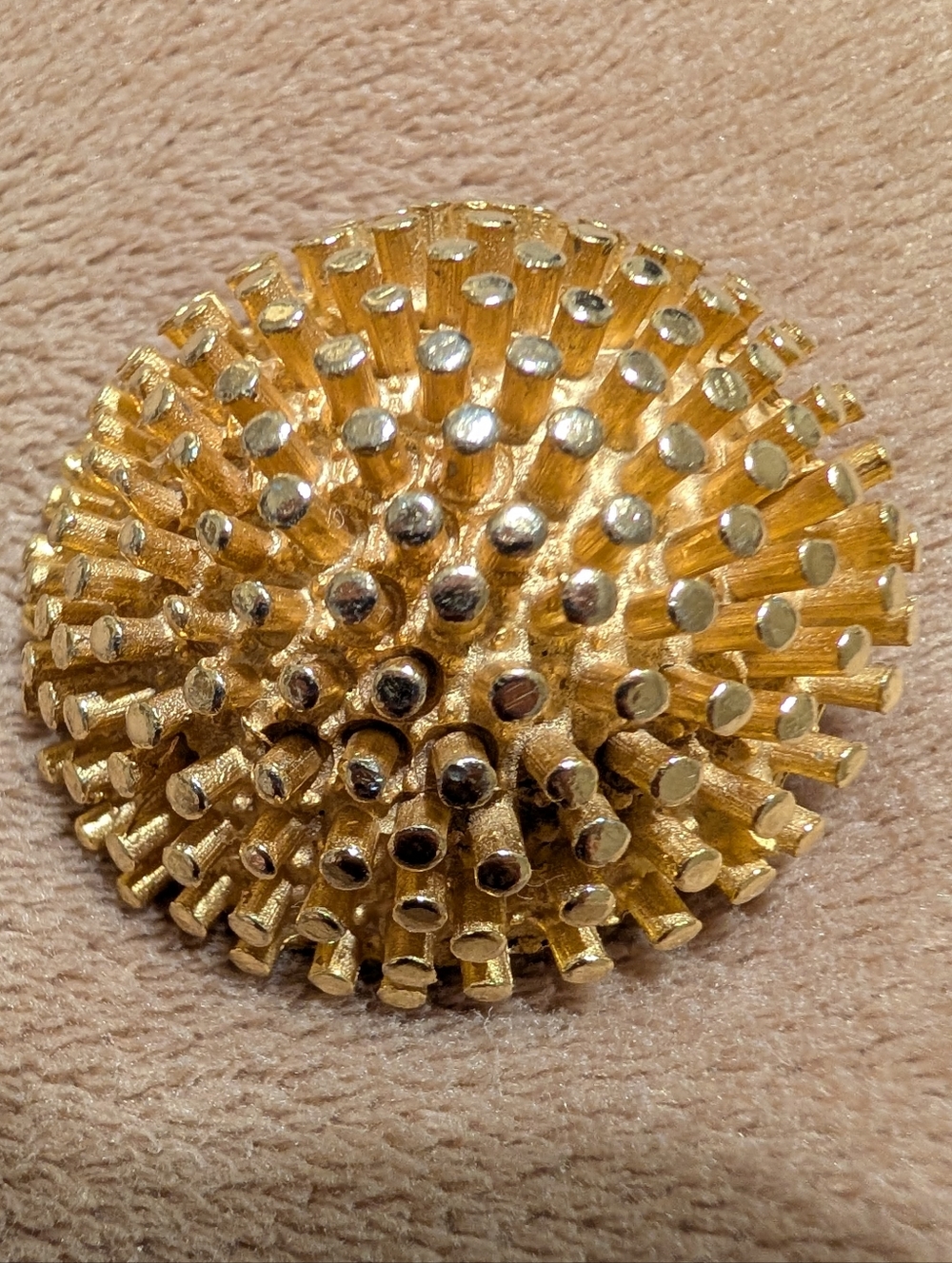 Vintage Sea Urchin Brooch - Van S. Authentics #2469